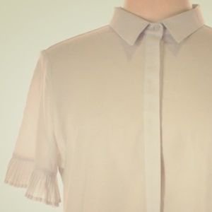 FRENCH CONNECTION short sleeve button down blouse